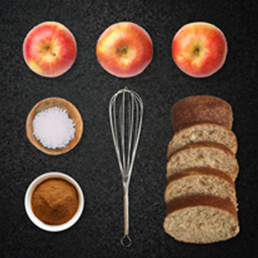 UCD recipe Apple Pie French Toast Casserole ingredients image