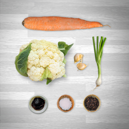 UCD recipe cauliflower fried rice ingredients image