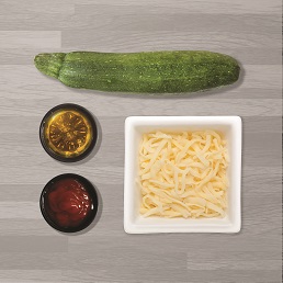 UCD recipe zucchini mini pizza ingredients image